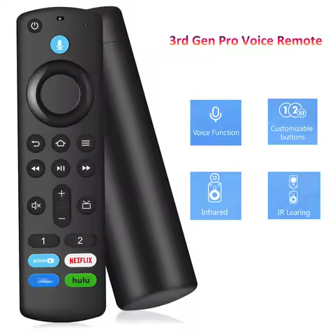3rd Gen Pro Voice Remote Control Compatible with Fire TV Stick TV Cube Fire TV Stick Lite Replacemen