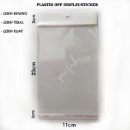 [MASK PLASTIC] Opp Display Plastic 11x23~12X23