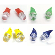 Car T10 Led Light Bulb License Plate Bulb Interior Bulb Reading Light 2PCS Blue Green Red Orange [St