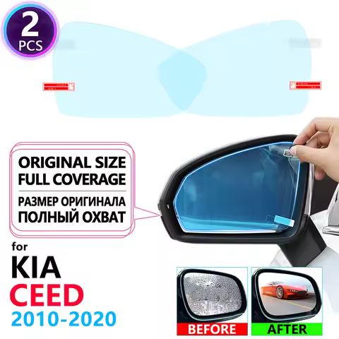 Full Cover Anti Fog Rainproof Film Rearview Mirror for KIA CEED 2010~2020 ED JD CD Accessories Cee'd