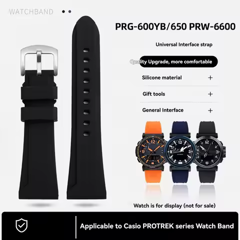 For Casio G-SHOCK 5497 PRG-600/650Y PRW-6600 Silicone strap GA-2000/2200/2300 waterproof Watchband m