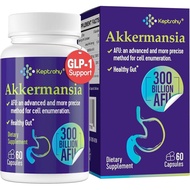 GLP-1 Supplement - 300 Billion AFU Akkermansia Probiotic for Women & Men, Akkermansia Muciniphila fo