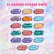 [READY] F1 Drivers Name Sticker