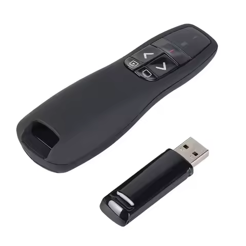 USB Wireless Presenter Red Laser Pointer PPT Slide Control Remote Clicker for Teachers Presentations