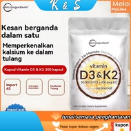 Vitamin d3+k2 180 Softgels Dietary Supplement Halal Gelatin-KS