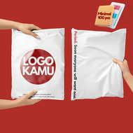 PLASTIK POLYMAILER CUSTOM SABLON LOGO DESAIN MINIMAL CUMA 100PCS