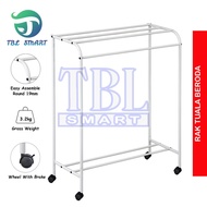 Towel Hanger Stand TBL T6 - Rak Tuala Besi / Penyidai Baju / Ampaian Pakaian / Metal Towel Rack / Towel Clothes Hanger