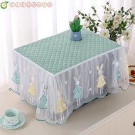 AELEGANT Microwave Dust Cover, Rectangle Yarn Edge Oven Cover, Household Dust Proof Breathable Insulated Tablecloth Kitchen Appliances