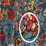 d-c-fix 346-0431-3PK Self-Adhesive Privacy Glass Window Film Venetian Garden, 17" x 78" Roll, 3-Pack