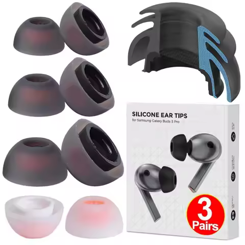 S+M+L Silicone Eartips Earbuds for Samsung Galaxy Buds3 Pro Replacement Anti-slip Ear Tips Earplugs 