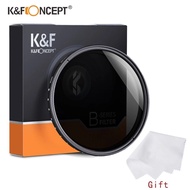 K&F Concept Variable ND2-ND400 ND Filter 9-Stops Adjustable 37/40.5/43/49/52/55/58/67/77/82mm Neutra