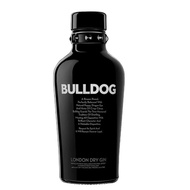 Bulldog dry gin foreign glass wine bottles made in England