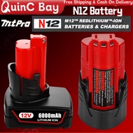 OEM Red-Lithium FUEL MILWAUKEE M12 Replacement Battery Charger XC5.0 M12HB25 M12B6 Bateri M12FPD-0