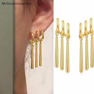1Pair One Piece Zoro Anime Earrings Women Men Cosplay Earrings Piercing Jewelry Fashion Fake Triple 