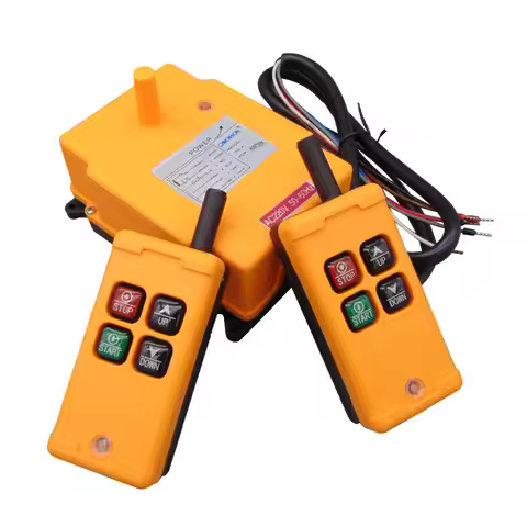 HS-4 (include 2 transmitter and 1 receiver) crane remote control Your order note need voltage:380VAC
