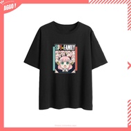 Áo thun đen in hình Anya Gia Đình Điệp Viên Spy x Family thời trang anime chibi giá rẻ