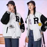 R SMILE BASEBALL - JAKET BASEBALL VARSITY