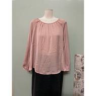 Pretty pink Japanese women's shirt, loose format, size L a84