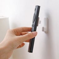 日本霜山 ABS黏貼式遙控器收納掛勾-6對組