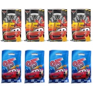 New McQueen  Cars Theme  Plastic Candy Loot Bag Handle Gift Bag For Kids Favor Lightning McQueen The