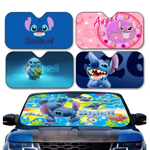 S-Stitch-H-The-Baby Car Sun Shade Windshield Foldable Cute Funny Sunshade By Vincent For Car Truck S