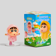Crayon Shin-Chan Mood Series - Pink Raincoat Figure, Cute & Colorful Character Figurine, Durable Con