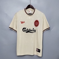 Liverpool  96-97 Away Retro Soccer Jersey Football OWEN BERGER