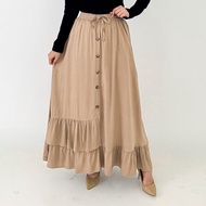 Lezahrasignature Maxi Skirt Pleated Umbrella Aline Length 98cm Fit XL Long Skirt Cotton Lisa