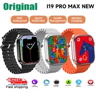 (Official ✅) SmartWatch i19 PRO MAX NEW Smart watch 1.99 "HD Full Touch Screen Wireless Charge Bluet