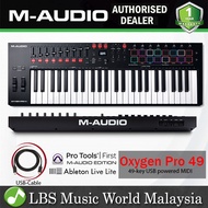 M-Audio Oxygen Pro 49 49 key Midi Keyboard Controller with 9 Faders and 8 Knobs (Included Software)
