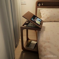 Xiao Ke Side with Wheel Cabinet Coffee Table Side Small Table Solid Wood Simple Sofa Bedside Movable