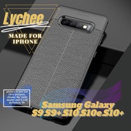 Samsung Galaxy S9/S9+ S9 Plus/S10/S10e/S10+ S10 Plus Leather-Liked Pattern Rubber Phone Casing