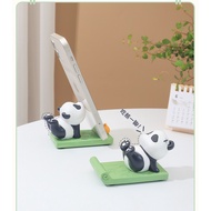 If Creative Yoga Tao Panda Mobile Phone Holder Resin Small Ornaments Home Desktop Lazy Tablet Suppor