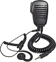 UAYESOK 3.5mm Screw Thread Speaker Mic IP54 Waterproof for Yaesu Vertex VX-6 VX-6R VX-7R VX-170 FT-2