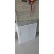 Bahan tepi kabinet dasar akuarium, rak kabinet ruang tamu bersaiz sederhana, rangka aloi aluminium, 