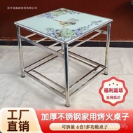 Table Stainless Steel Chessboard Rental House 8DCM