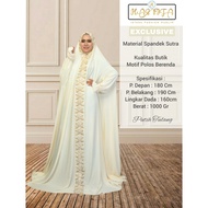 Mukena Blanjuran Dewasa I Mukenah Langsungan Bordir Dewasa Warna Putih Tulang Terusan I Mukenah Jumb