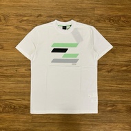 Hugo boss cotton jersey t shirt with flag inspired artwork white original