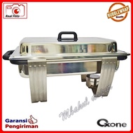 Pan with Stove Buffet Stainless Chaffing Dish SUS 304 4 and 9 Liter Oxone Original