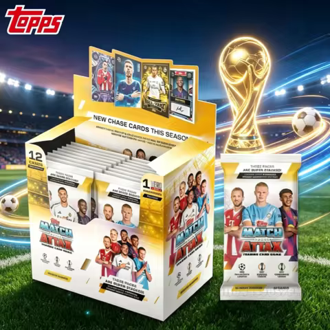 2025-26 Topps UCC Match Attax Packet Football Match Collectible Cards: Neymar Mbappe Messi Collectib
