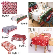 [Abbraccia] Christmas Tablecloth for Rectangle Tables, Kitchen Table Cloth Table Decor Farmhouse Sof