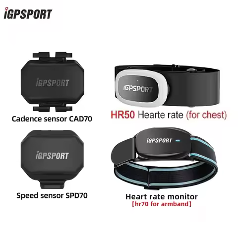 IGPSPORT CAD70 SPD70 Speed Sensor Dual Mode Support Bike Cadence HR50 HR70 Heart Rate Monitor For IG
