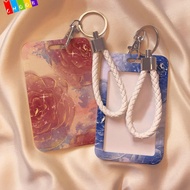 CHAAKIG Business Card Holder, Plastic Credit Card Holders, Cartoon ID Card Sleeve Women Men