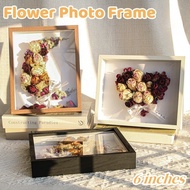Flower Frame Shadow Box Wooden DIY Dried Flower Photo Frame Plant Specimen Transparent Display Box
