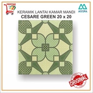 Keramik Lantai Kamar Mandi Kasar Accura Cesare Green 20 x 20