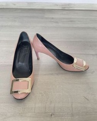 Roger Vivier Heels 36.5 - Light Dusty Pink Pumps 粉紅色高踭鞋 7cm (Size: 36.5)