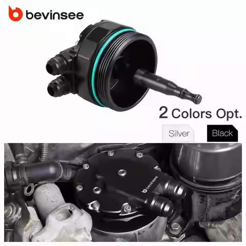 BEVINSEE For M52 M54 Engines Oil Filter Cap For BMW E46 E36 E39 E60 E61 X3 X5 Z3 Z4 323i 325i 328i 3