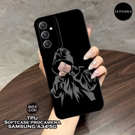 Latest Samsung A34 5G Case - Black Fashion Case - Samsung A34 5G Softcase - Pro Camera Case - Latest