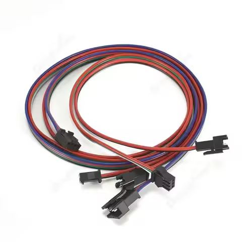 SM JST Cable Connector 60/100cm 22/20AWG Extension 2 3 4 Pin Female Male Wire Connector Cable For Le