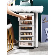 Plastic Nail Storage Cabinet Dressing Table Drawer-Type Multi-Layer Storage Cabinet with Wheels